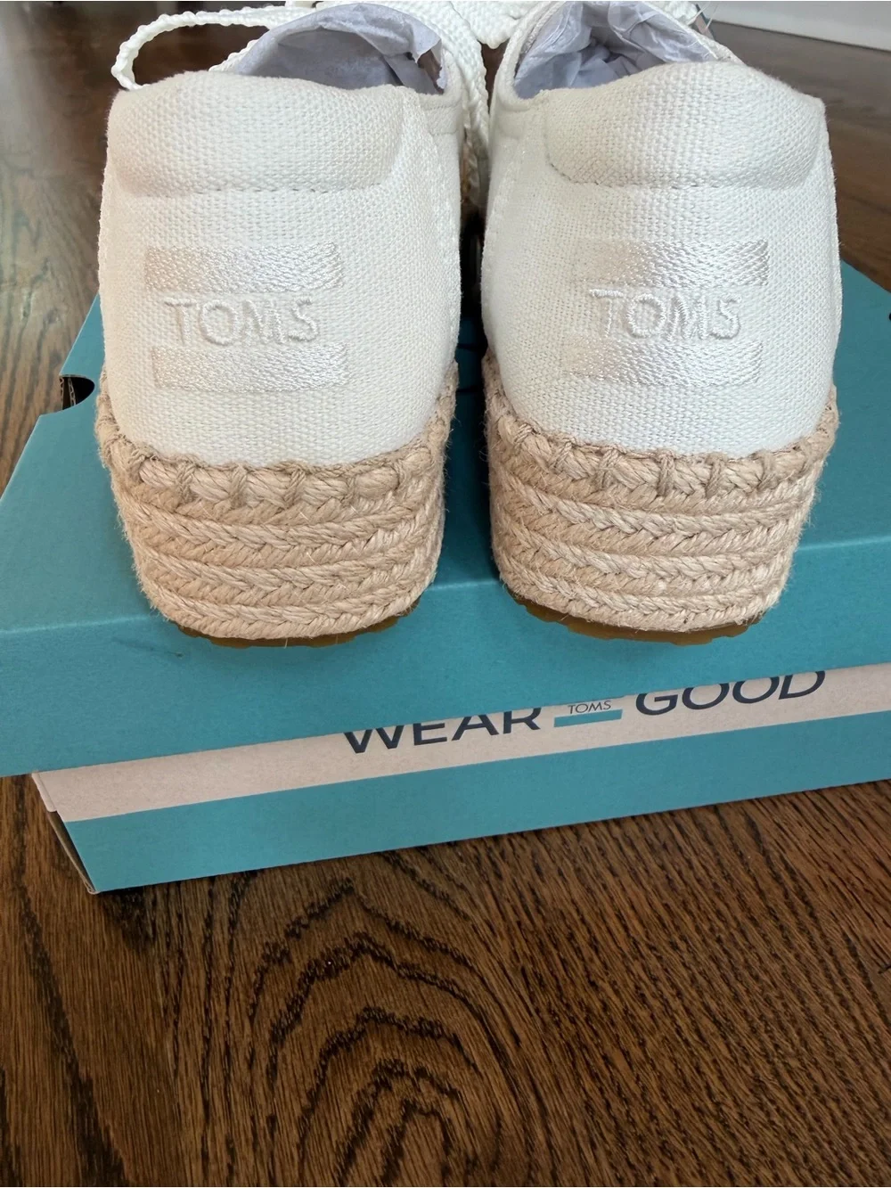 TOMS Valencia Lace-Up Platform Espadrille